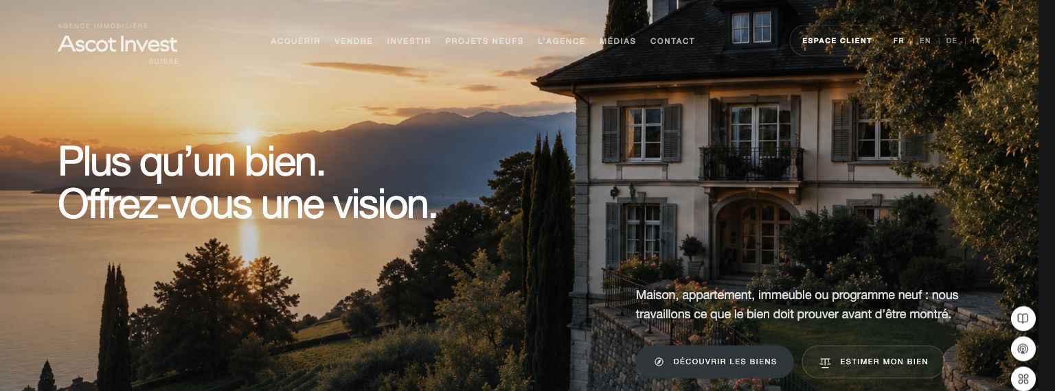 Projet Ascot Invest